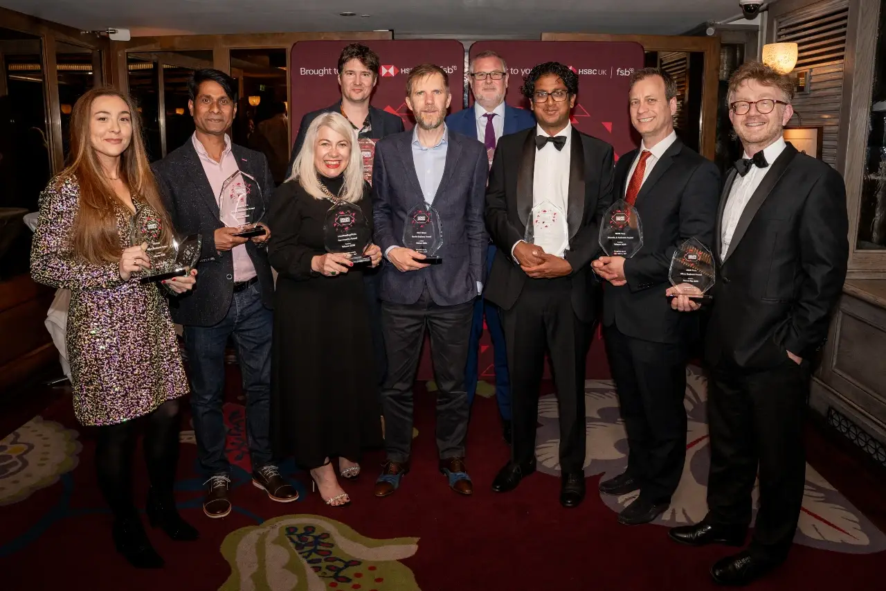 Learning Pro Wins Service Excellence Award London at The Small Business Growth Awards 2026 Learning Pro, HSBC Award